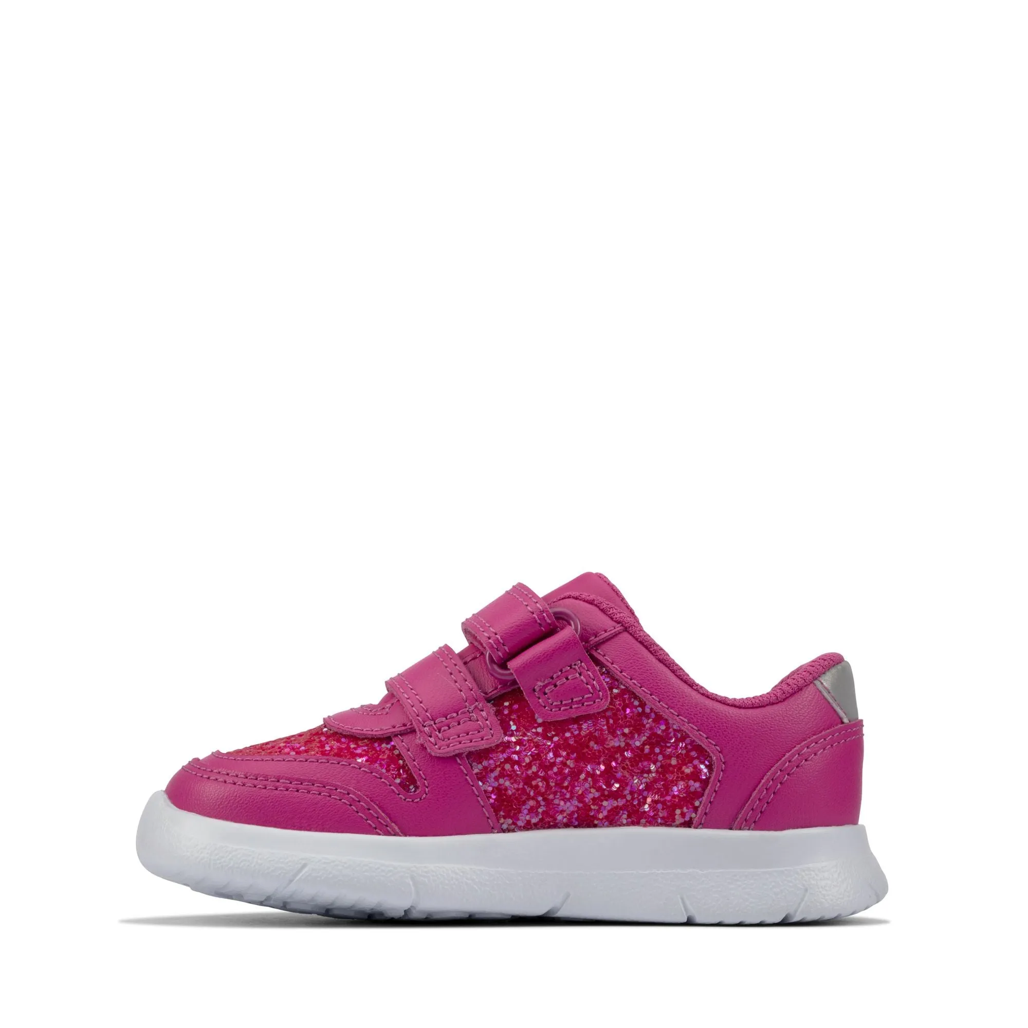 Clarks Ath Sonar T Lipstick Pink Leather