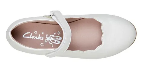 Clarks AUDREY White Pearl