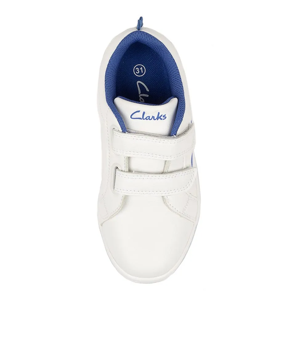 CLARKS Dewey Tot White-blue