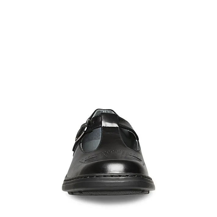 Clarks Ingrid Senior - Black Hi-Shine