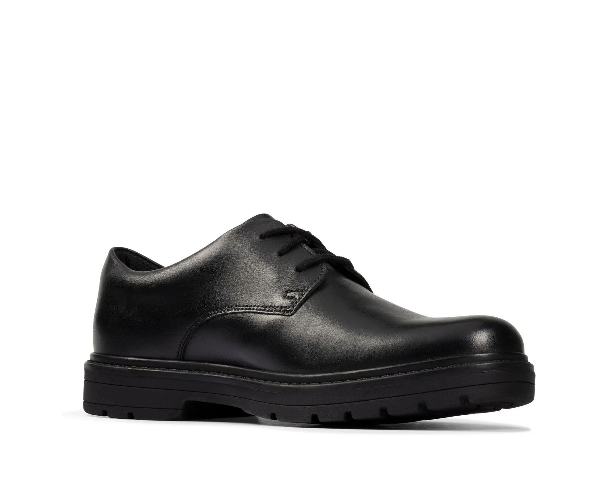 Clarks Loxham Derby Y Black leather