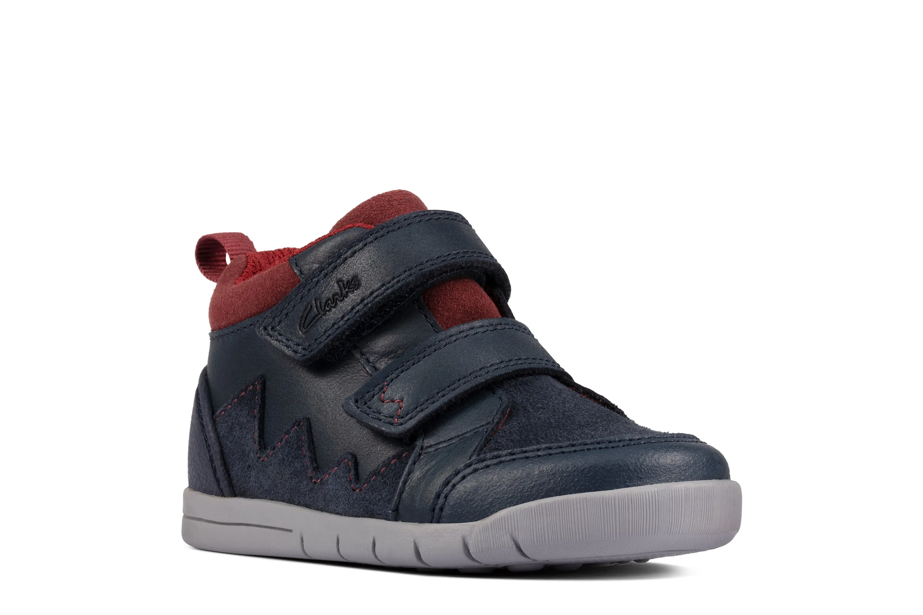 Clarks Rex Park K Navy Leather