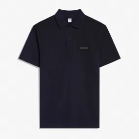 Classic Pique Leather Tab Polo