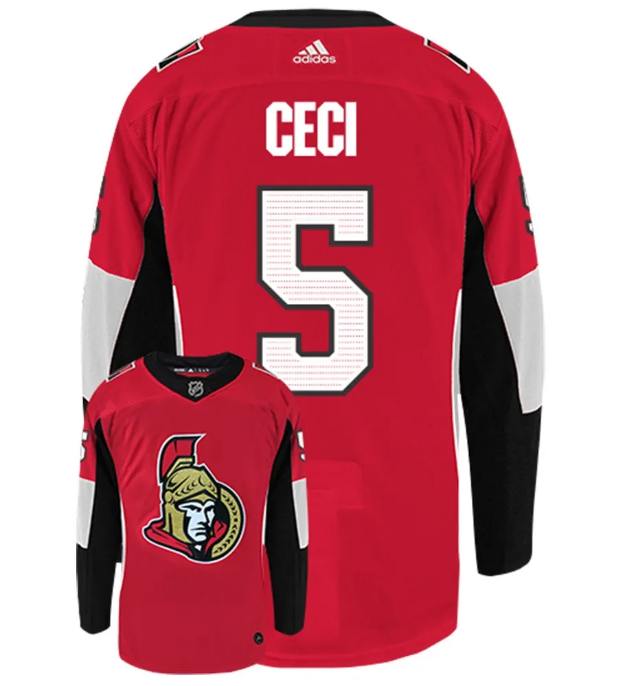 Cody Ceci Ottawa Senators Adidas Authentic Home NHL Hockey Jersey     