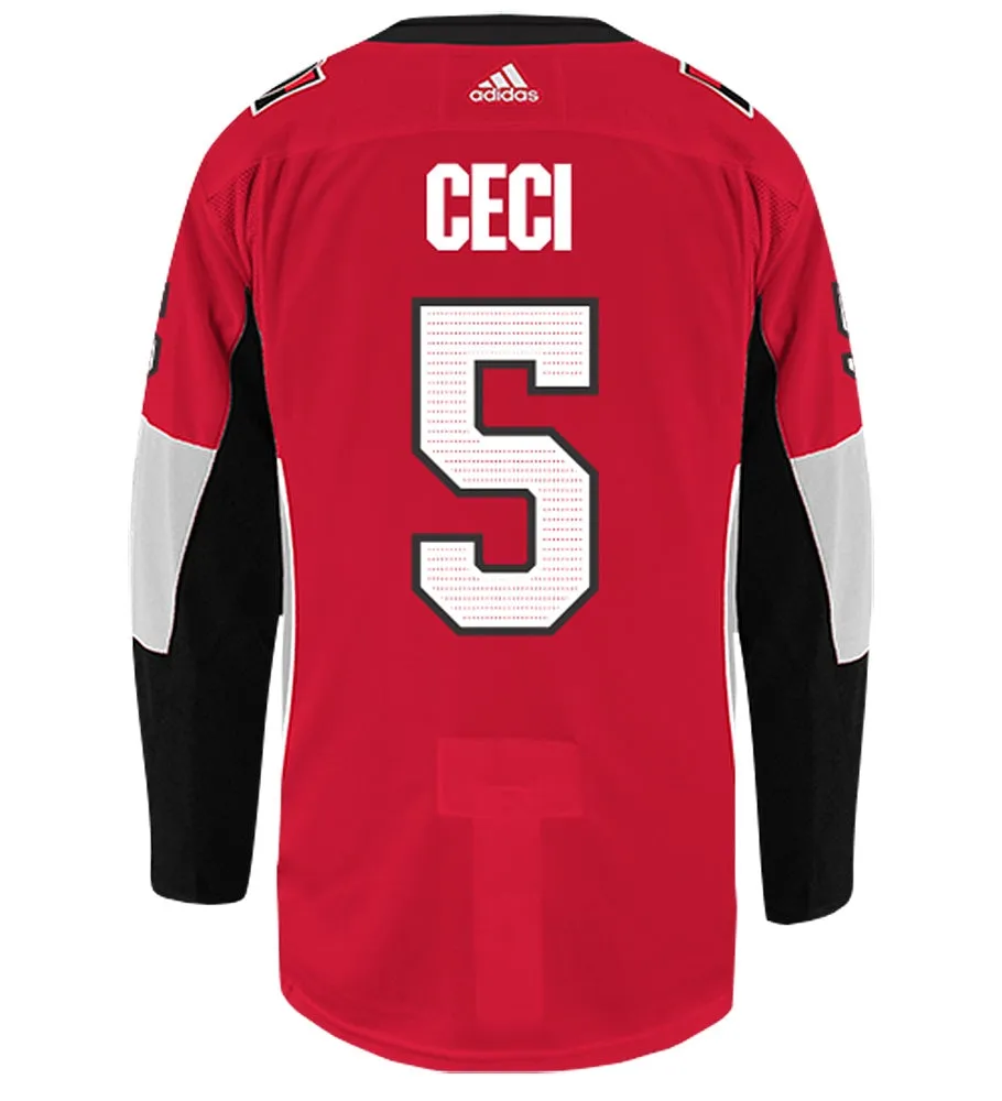 Cody Ceci Ottawa Senators Adidas Authentic Home NHL Hockey Jersey     