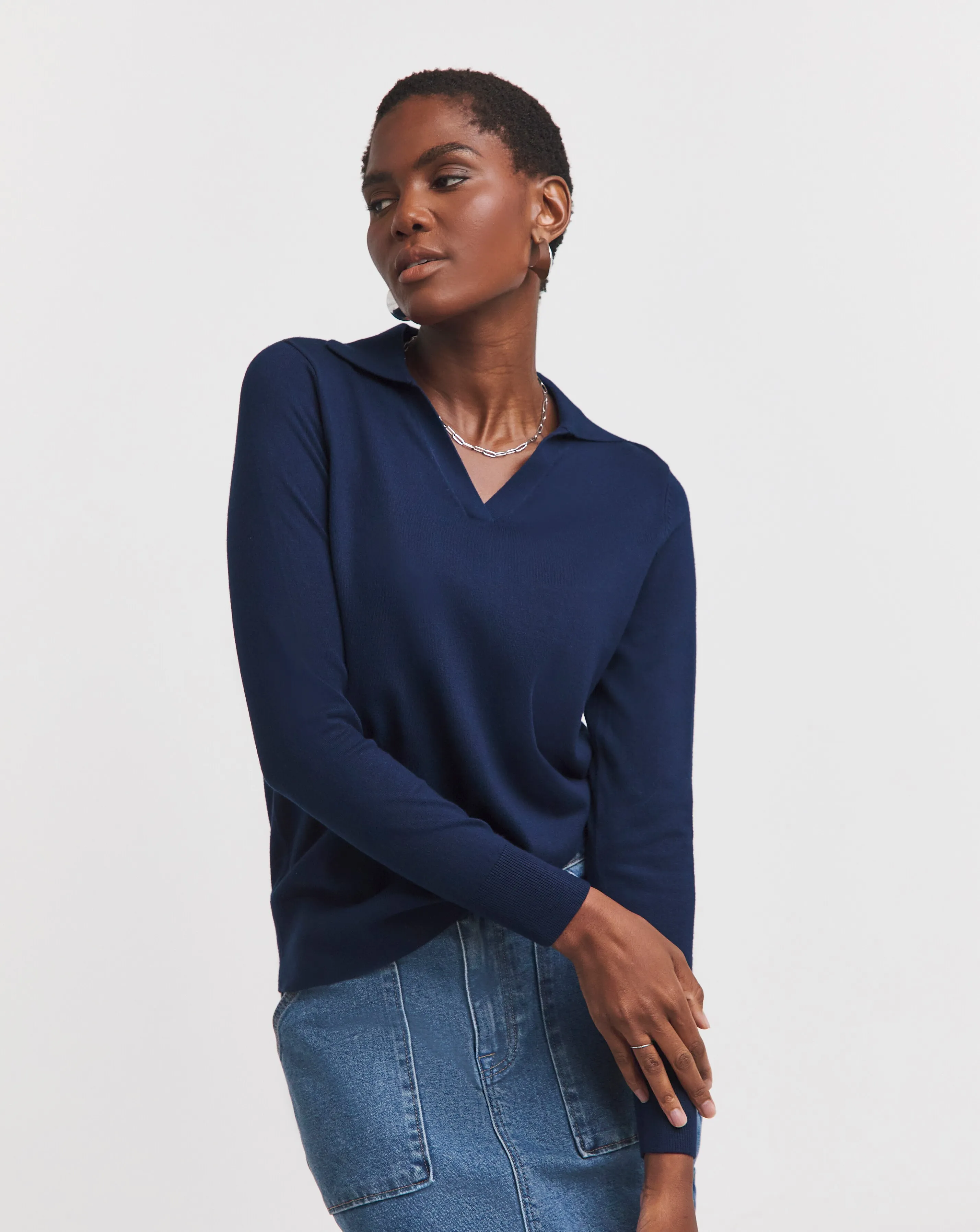 Collared Long Sleeve Jumper