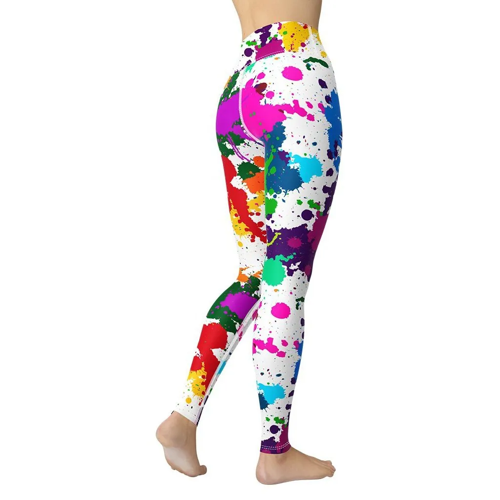 Color Splash Yoga Leggings