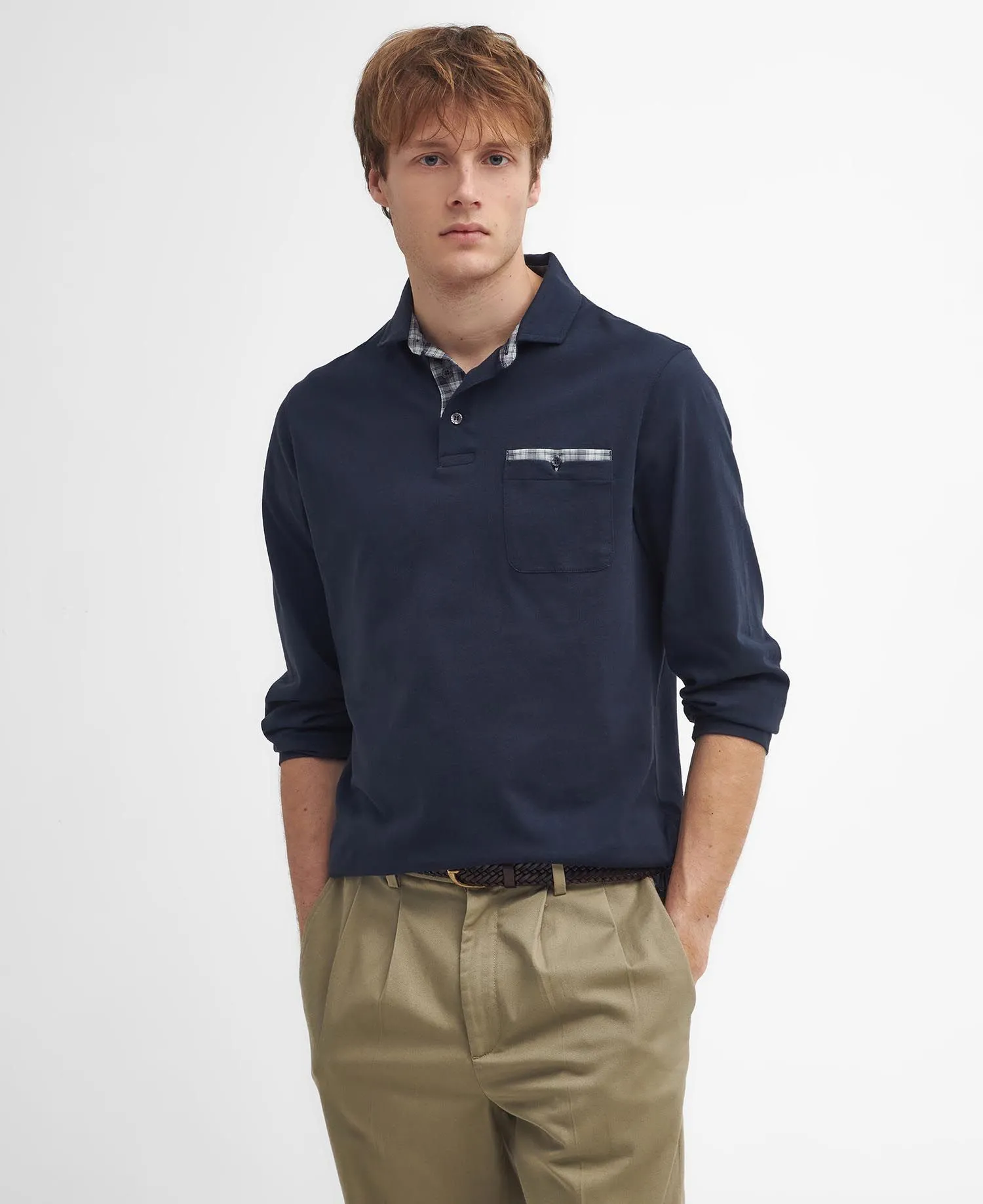  Corpatch Long-Sleeved Polo Shirt     