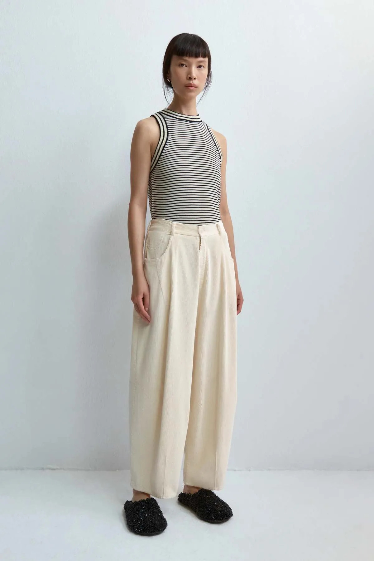 Cotton Tank Top - Striped