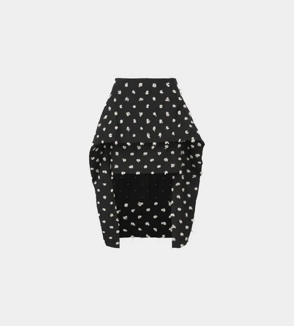 Crest Specks Skirt - Black