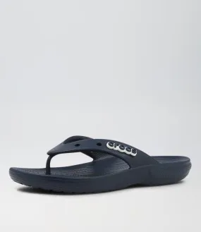 CROCS Classic Crocs Flip Navy Croslite Sandals