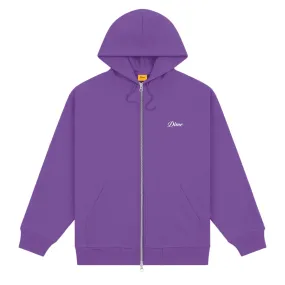 Cursive Zip Hoodie