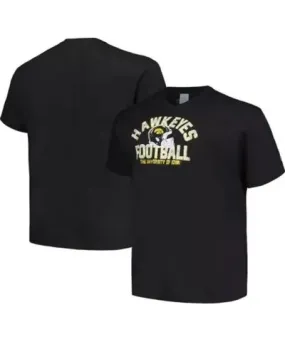 Cutter & Buck Men's NCAA Iowa Hawkeyes Big & Tall Football Helmet T-Shirt