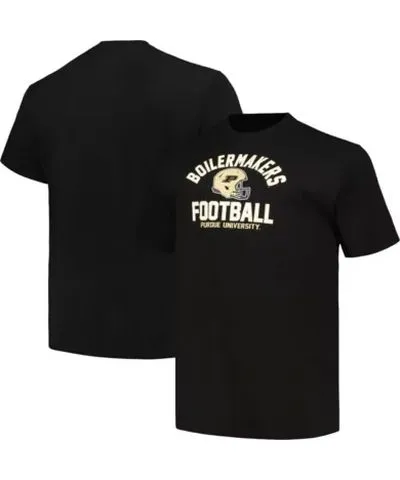 Cutter & Buck Men's NCAA Purdue Boilermakers Big & Tall Football Helmet T-Shirt