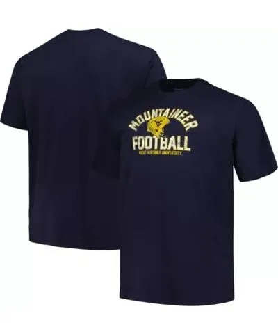 Cutter & Buck Men's NCAA West Virginia Mountaineers Big & Tall Football Helmet T-Shirt