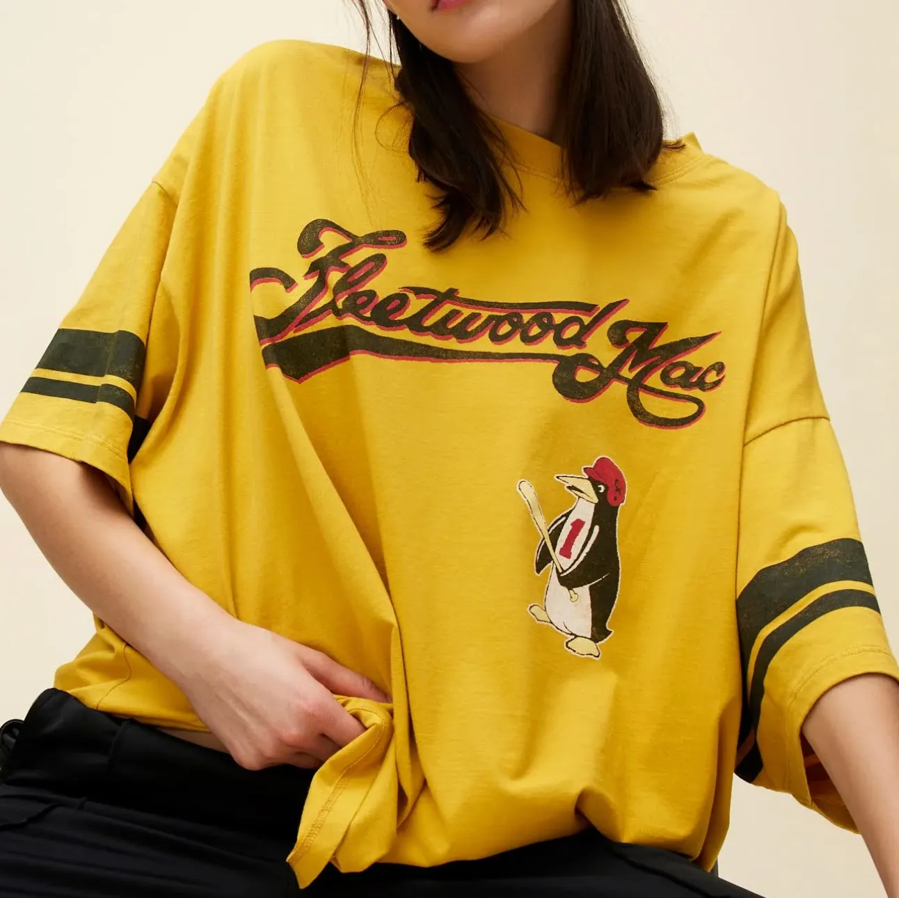 Daydreamer Fleetwood Mac Penguin Baseball OS Tee