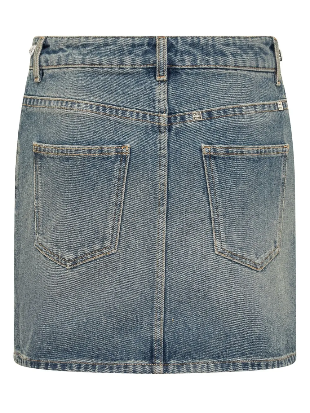 Denim Skirt with Chain