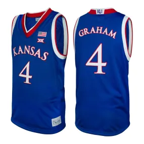 Devonte' Graham #4 Retro Brand Authentic Basketball Blue Jersey