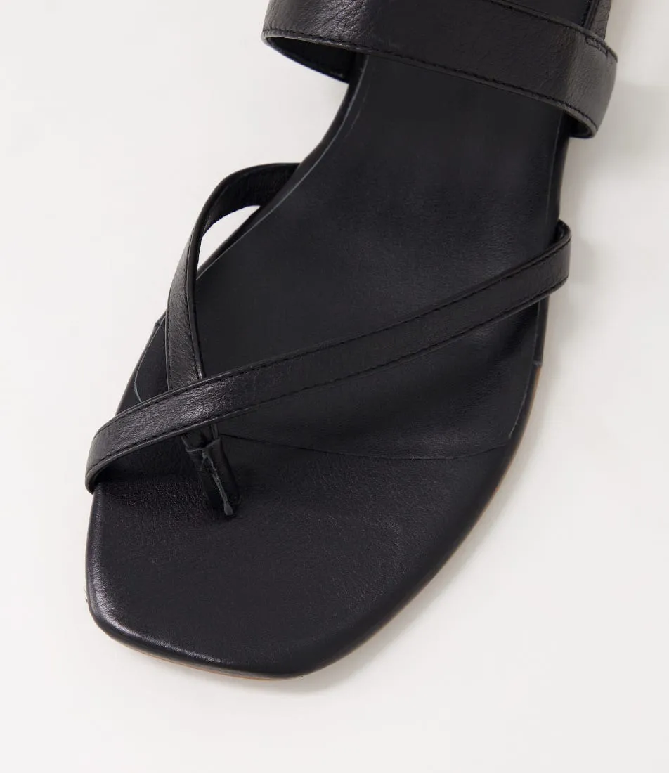 DIANA FERRARI Anord Black Natural Leather Sandals