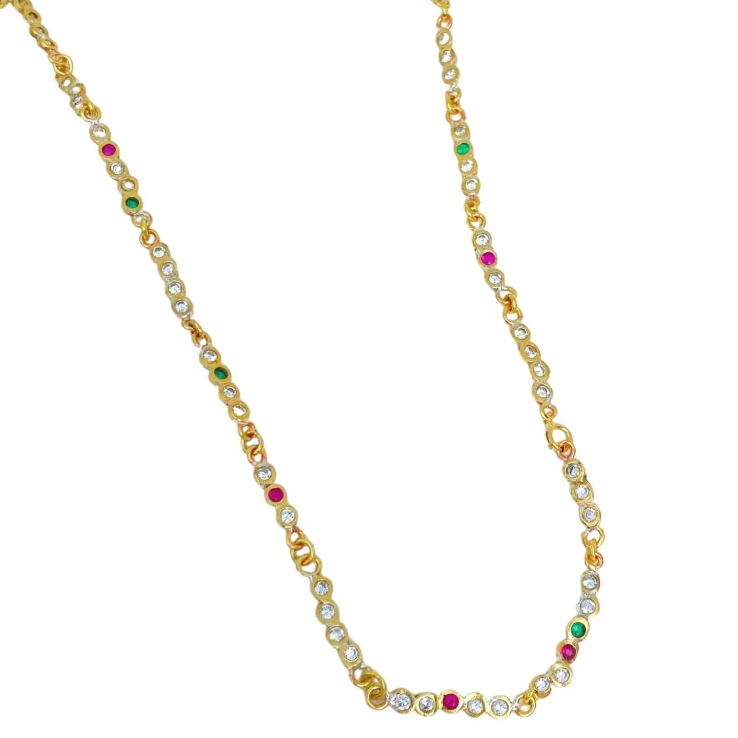 Disco Dot Tennis Necklace