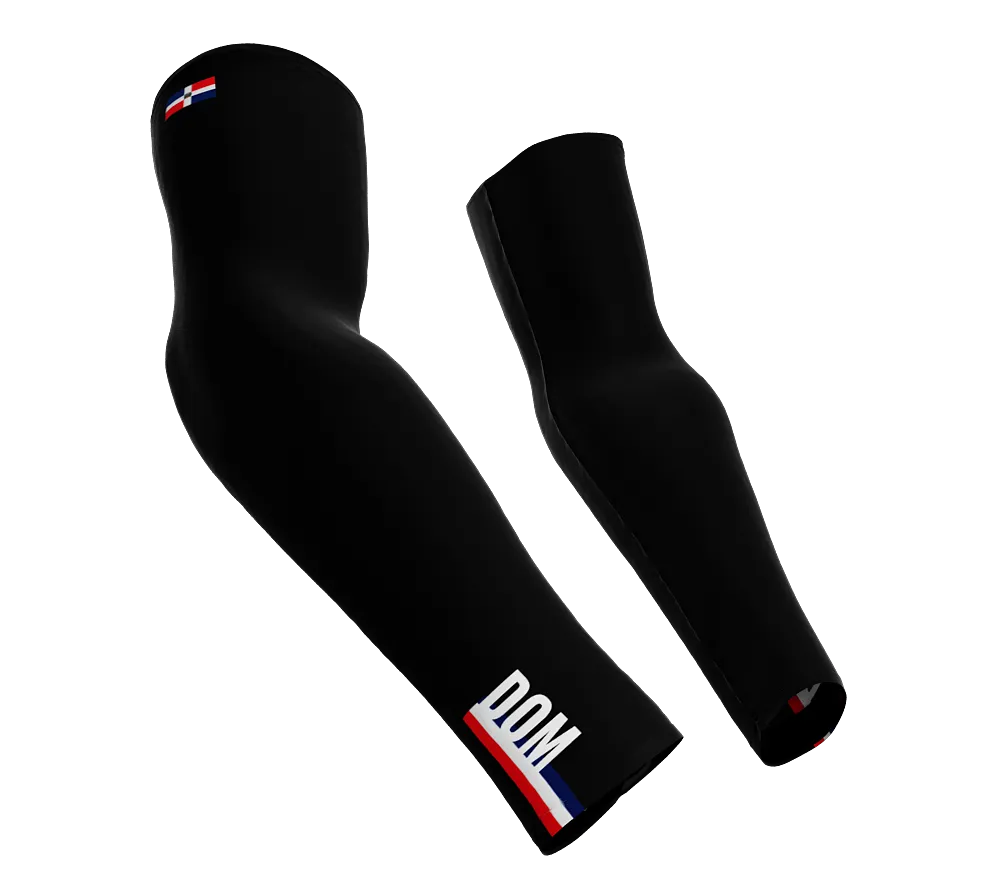 Dominican Republic Code Compression Arm Sleeves - Walking - Cycling - Running - Golf - Baseball - Basketball