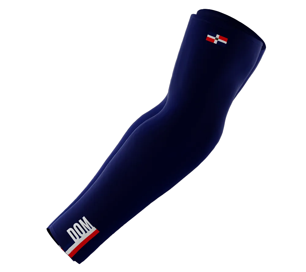 Dominican Republic Code Compression Arm Sleeves - Walking - Cycling - Running - Golf - Baseball - Basketball