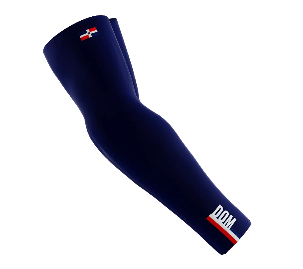 Dominican Republic Code Compression Arm Sleeves - Walking - Cycling - Running - Golf - Baseball - Basketball