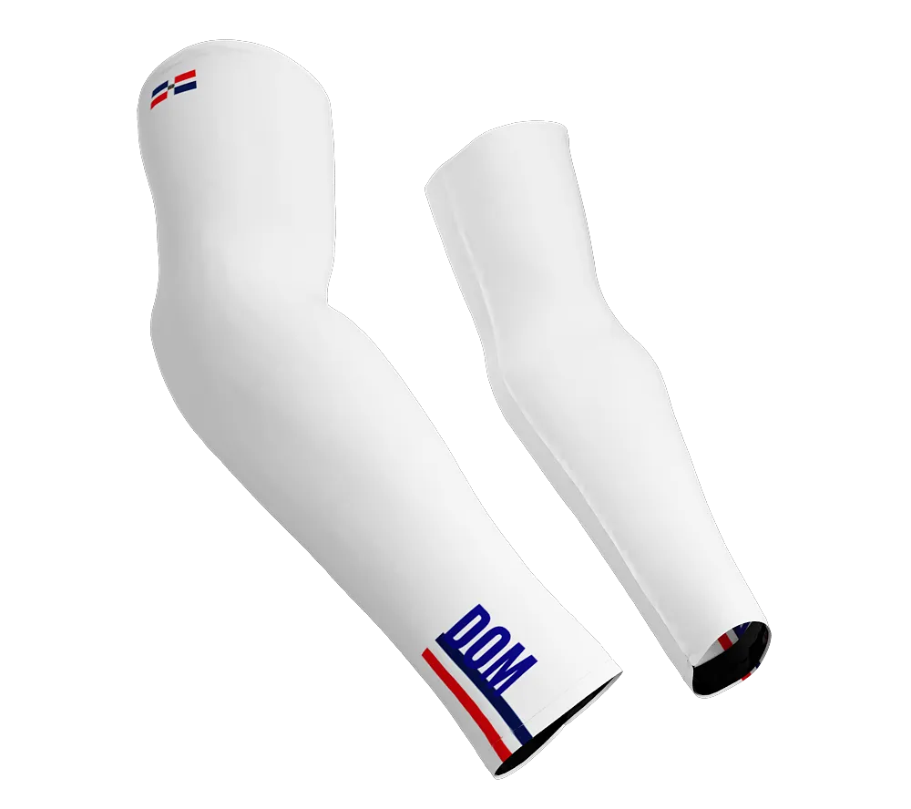 Dominican Republic Code Compression Arm Sleeves - Walking - Cycling - Running - Golf - Baseball - Basketball