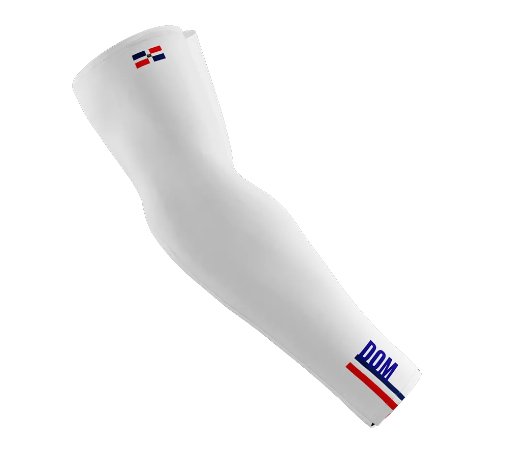 Dominican Republic Code Compression Arm Sleeves - Walking - Cycling - Running - Golf - Baseball - Basketball