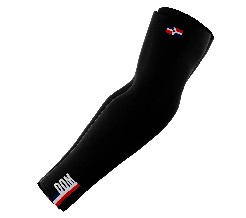 Dominican Republic Code Compression Arm Sleeves - Walking - Cycling - Running - Golf - Baseball - Basketball