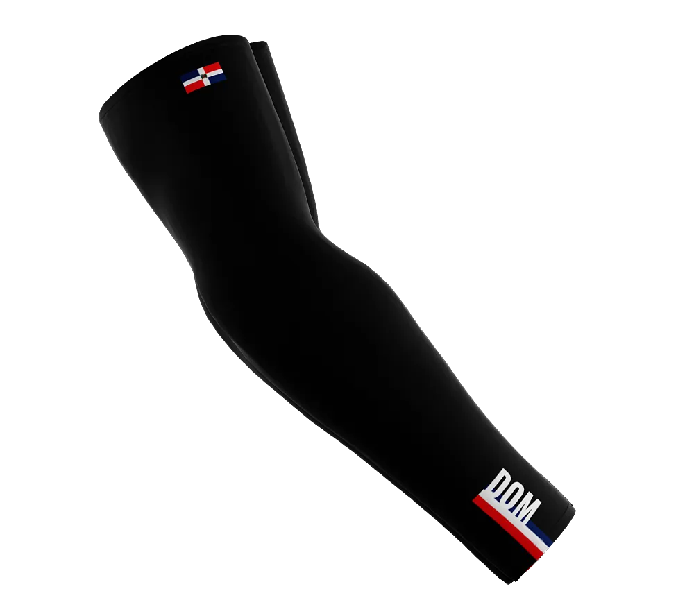 Dominican Republic Code Compression Arm Sleeves - Walking - Cycling - Running - Golf - Baseball - Basketball