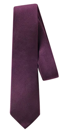 Eggplant Silk Necktie