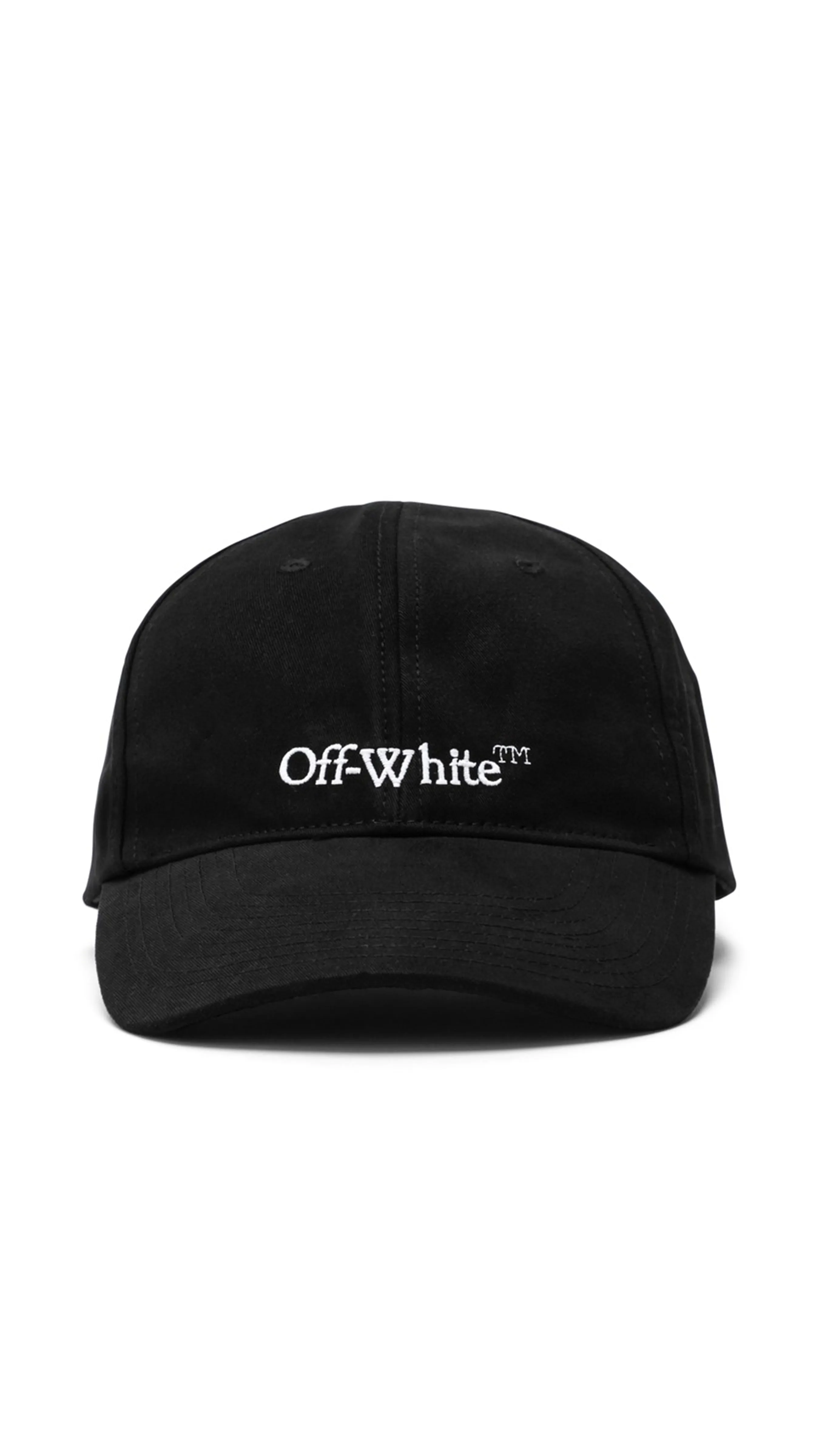 Embroidered Logo Baseball Cap - Black