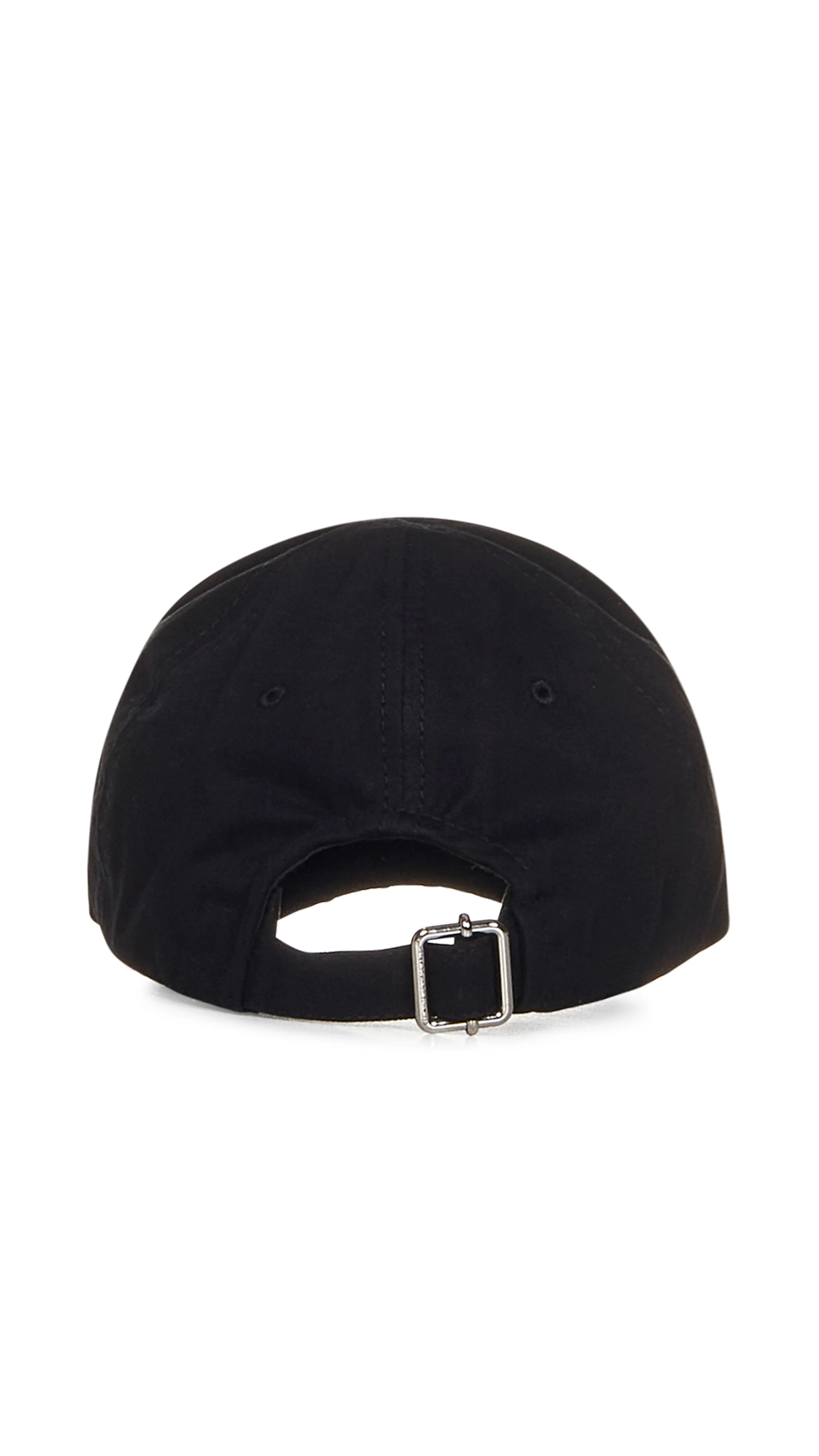 Embroidered Logo Baseball Cap - Black