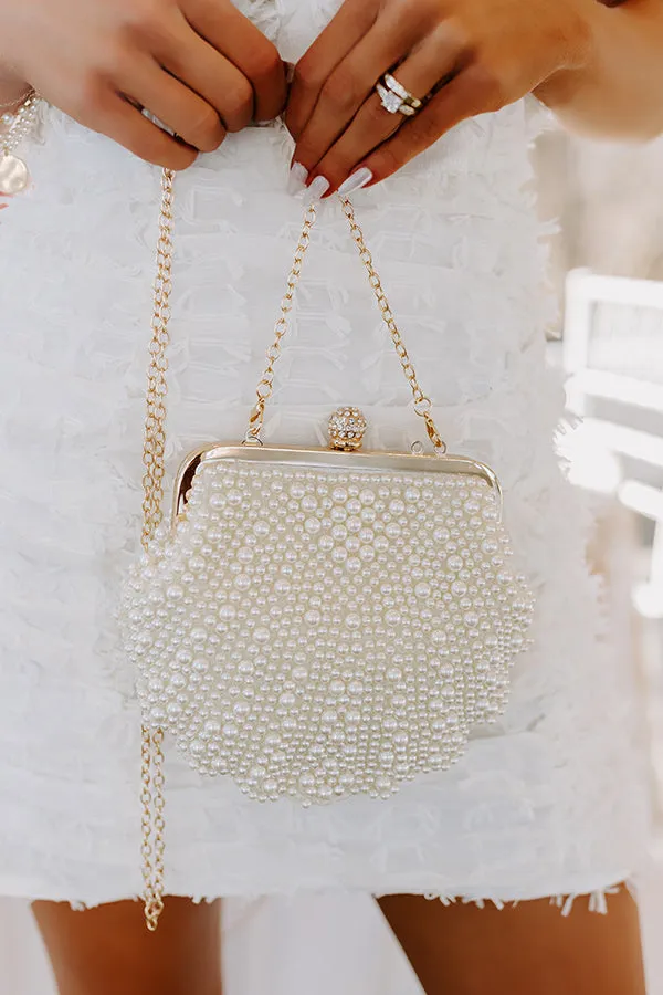 Endless Love Pearl Embellished Clutch