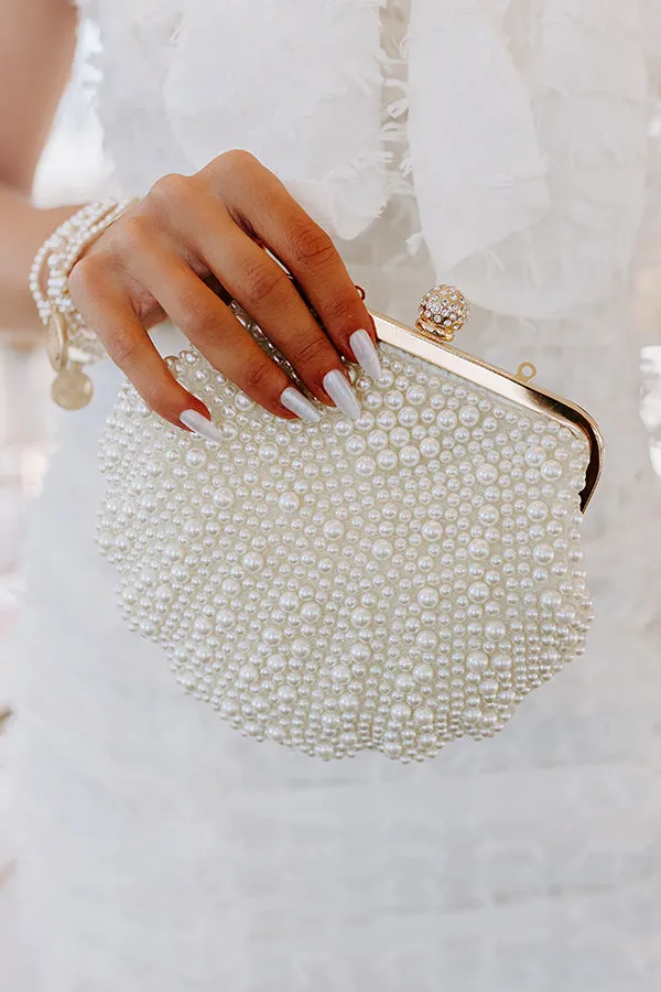 Endless Love Pearl Embellished Clutch