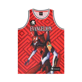 Eva Unit-02 Basketball Red Jersey