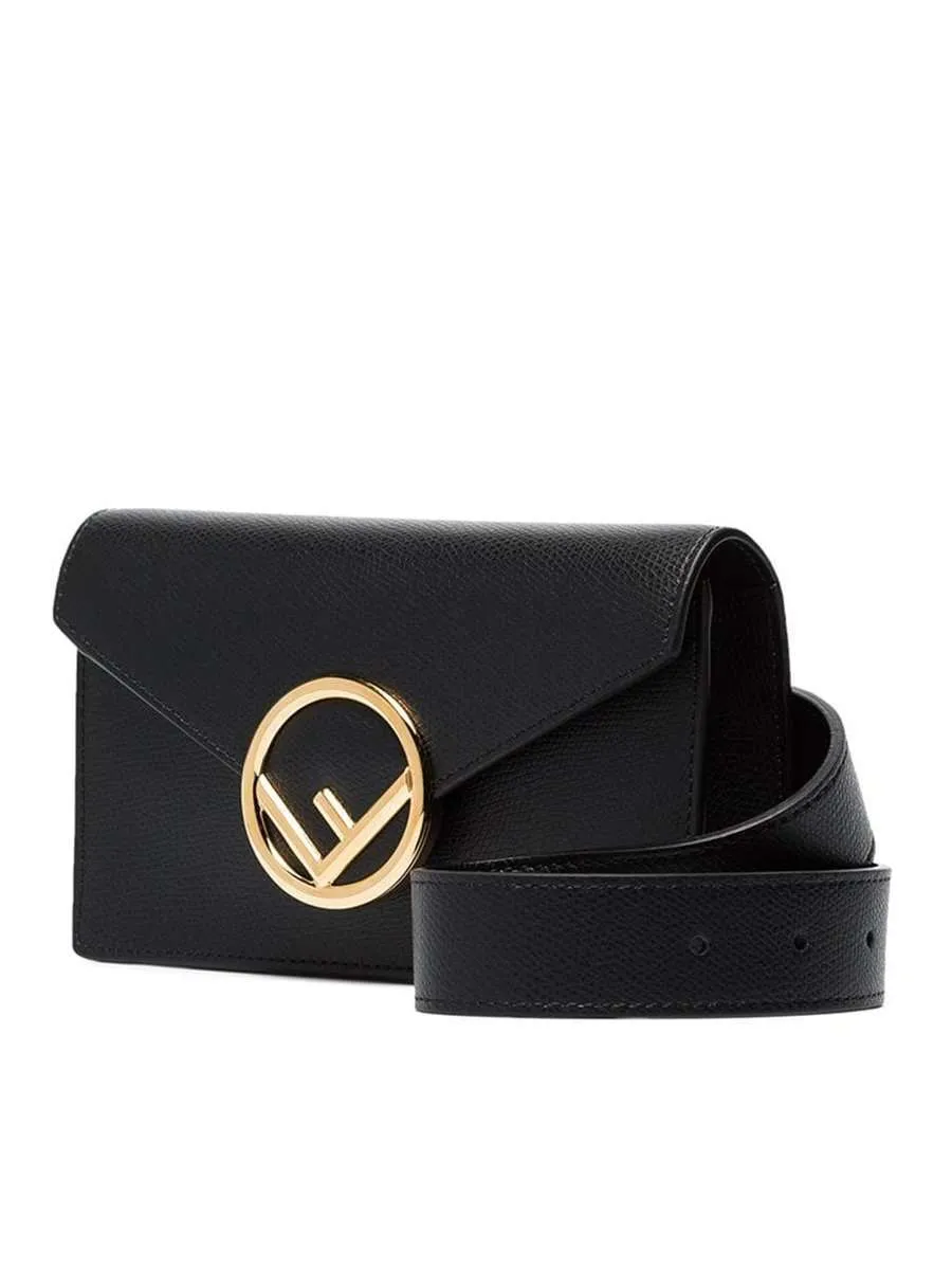 F Gold Logo Belt Bag