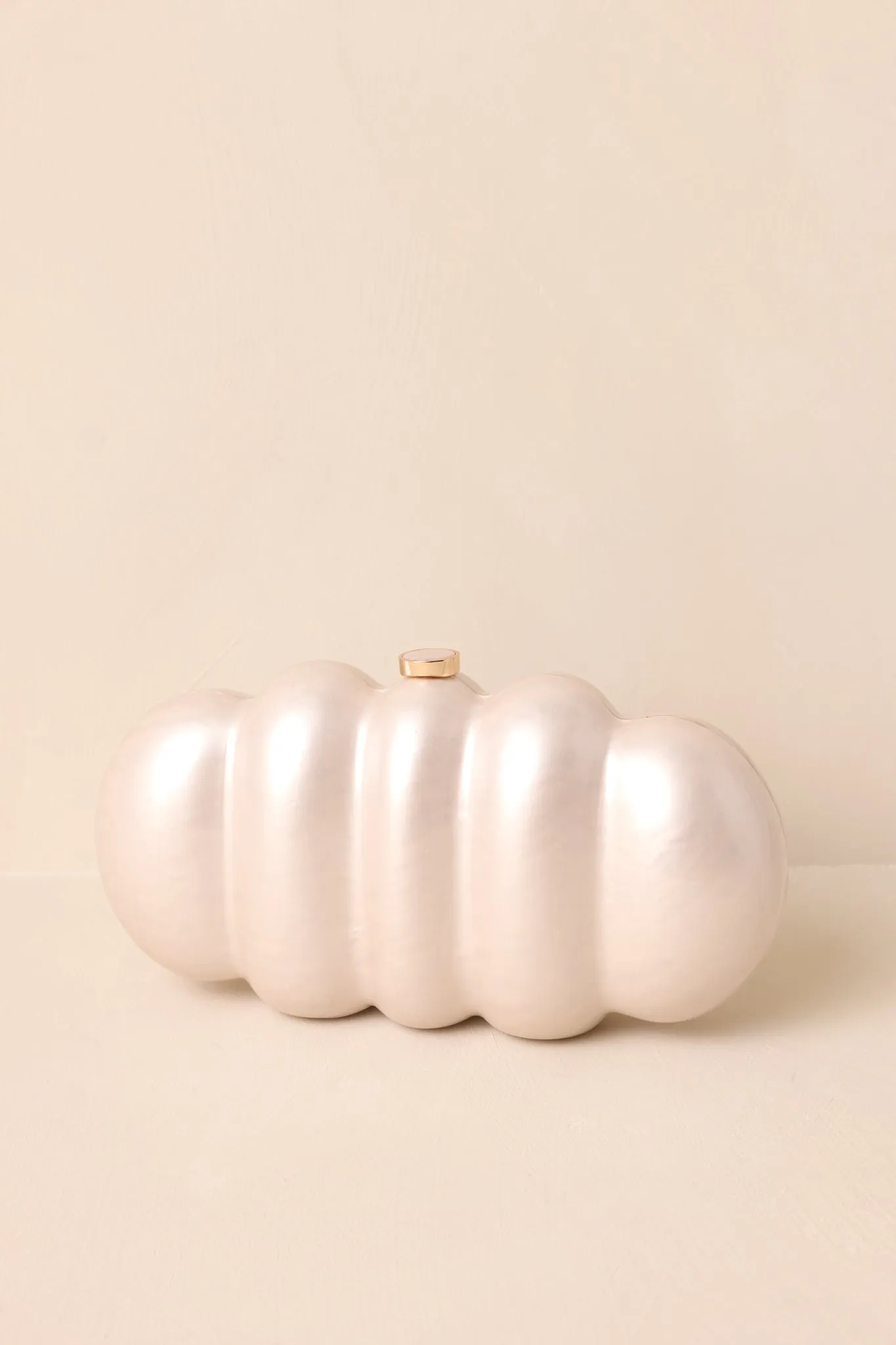 Fallen Halo Ivory Pearlescent Clutch