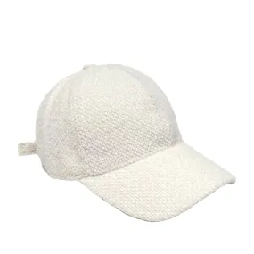 FLOOF Women's Plush Baseball Cap in White