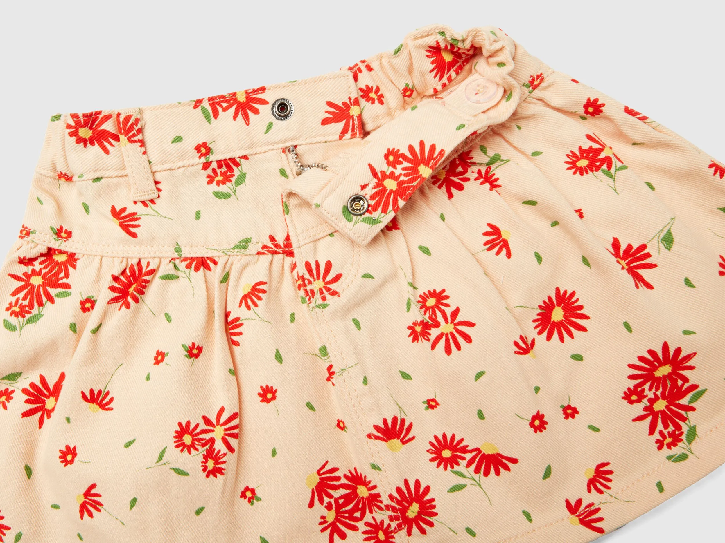 Floral skirt - Peach | Benetton