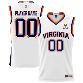 GameDay Greats  Virginia Cavaliers Youth White NIL Pick-A-Player Lightweight Basketball Jersey