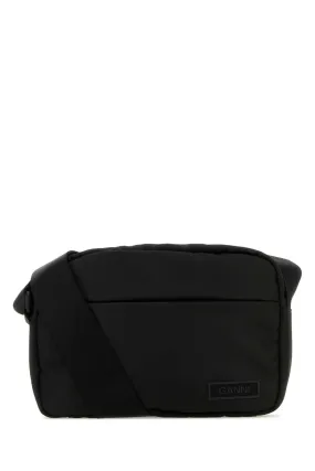 Ganni Black Fabric Crossbody Bag