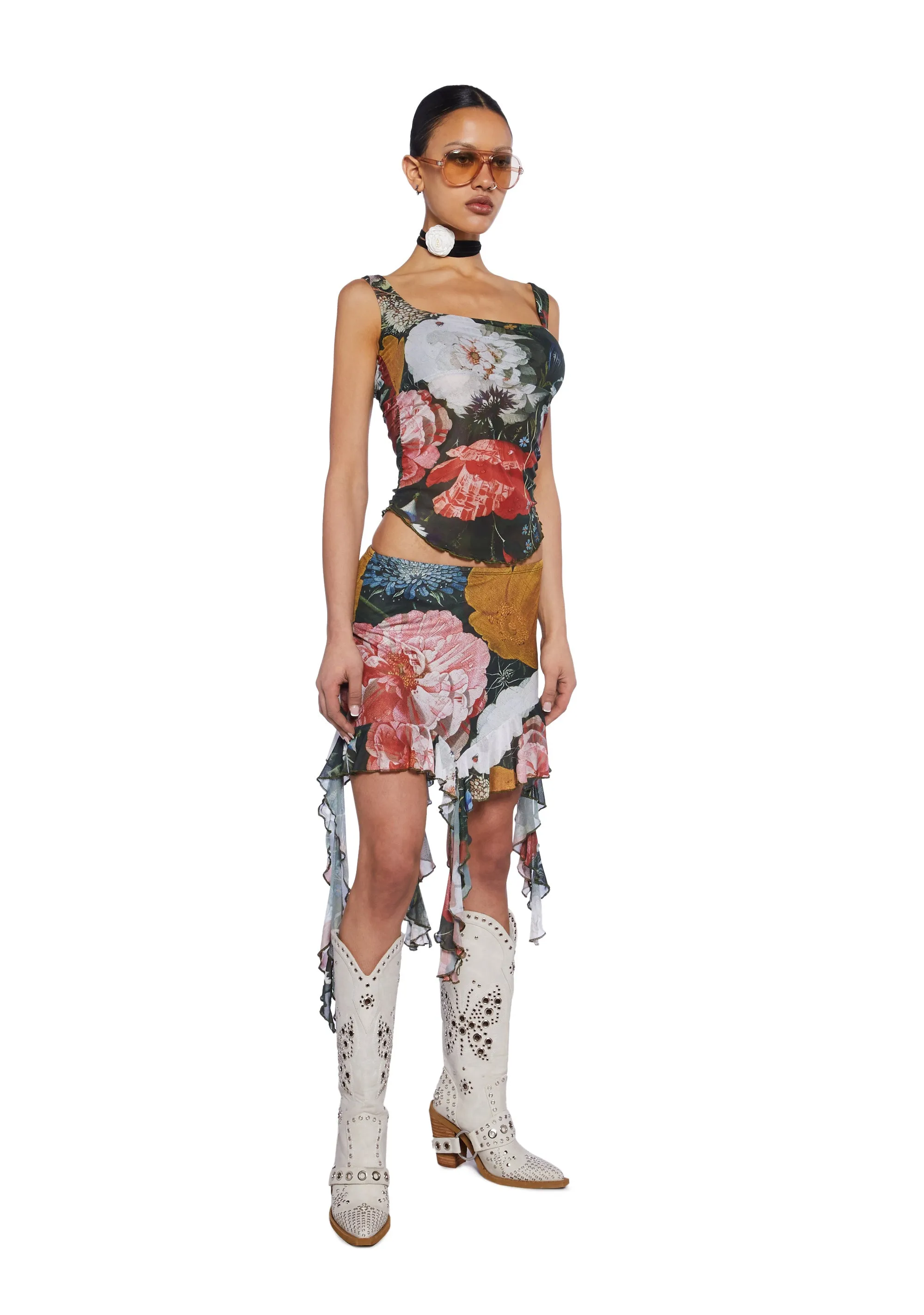 Garden Fantasy Skirt Set-