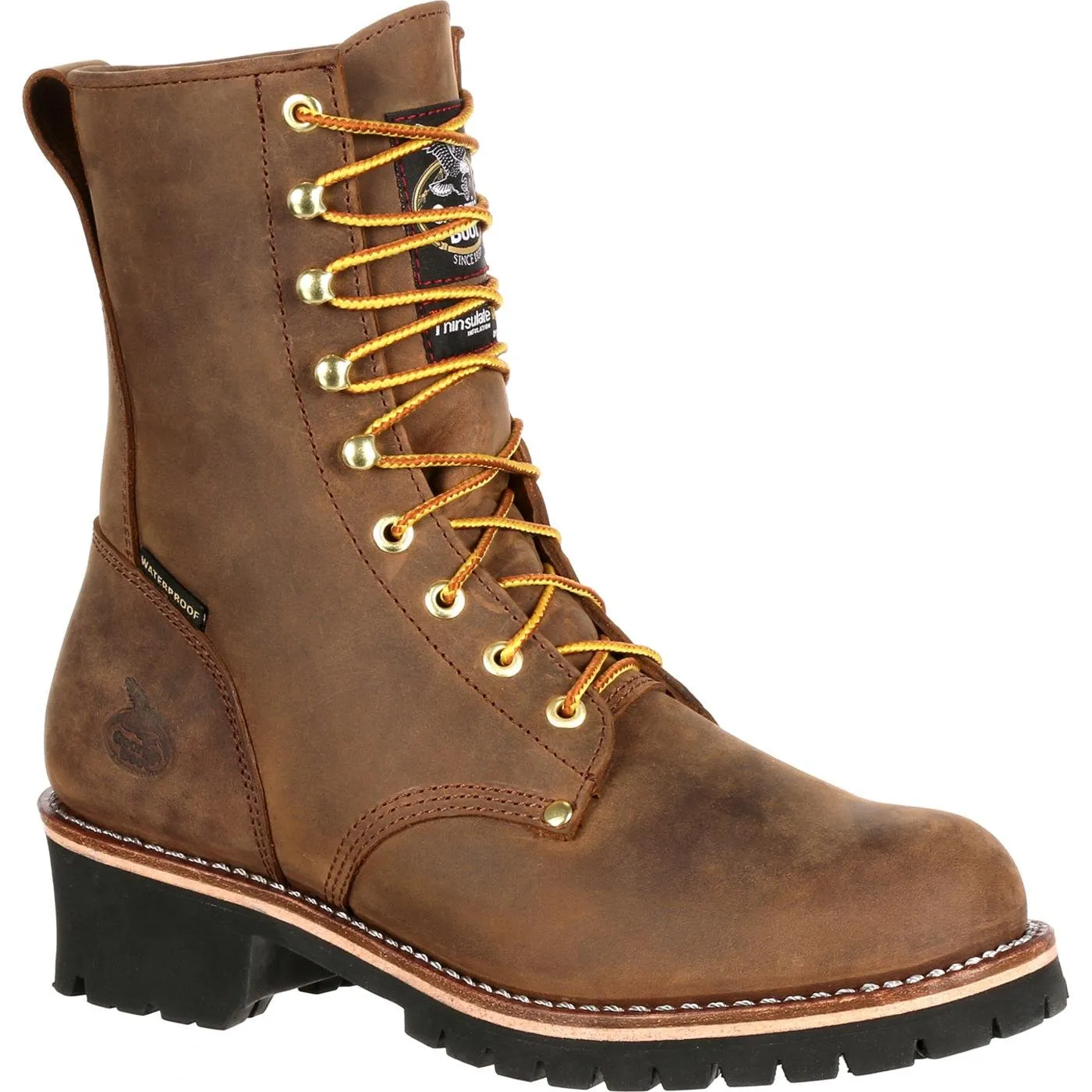 Georgia Boot Steel Toe Waterproof 400G Insulated Logger Work Boot