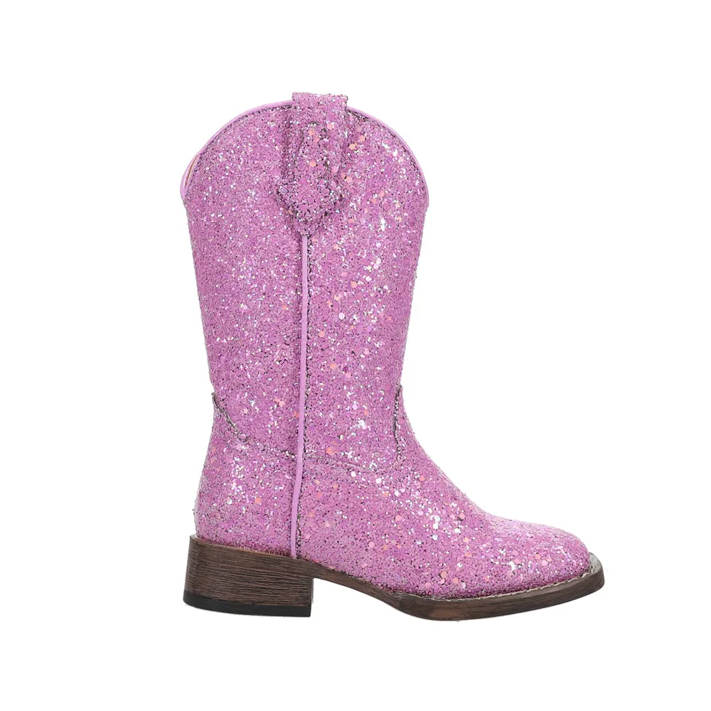 Glitter Galore Square Toe Cowboy Boots (Little Kid-Big Kid)