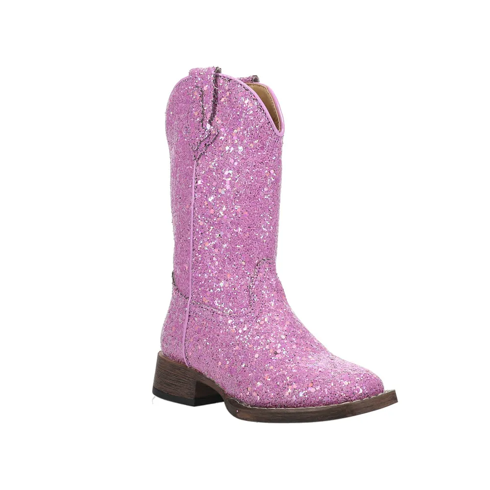 Glitter Galore Square Toe Cowboy Boots (Little Kid-Big Kid)