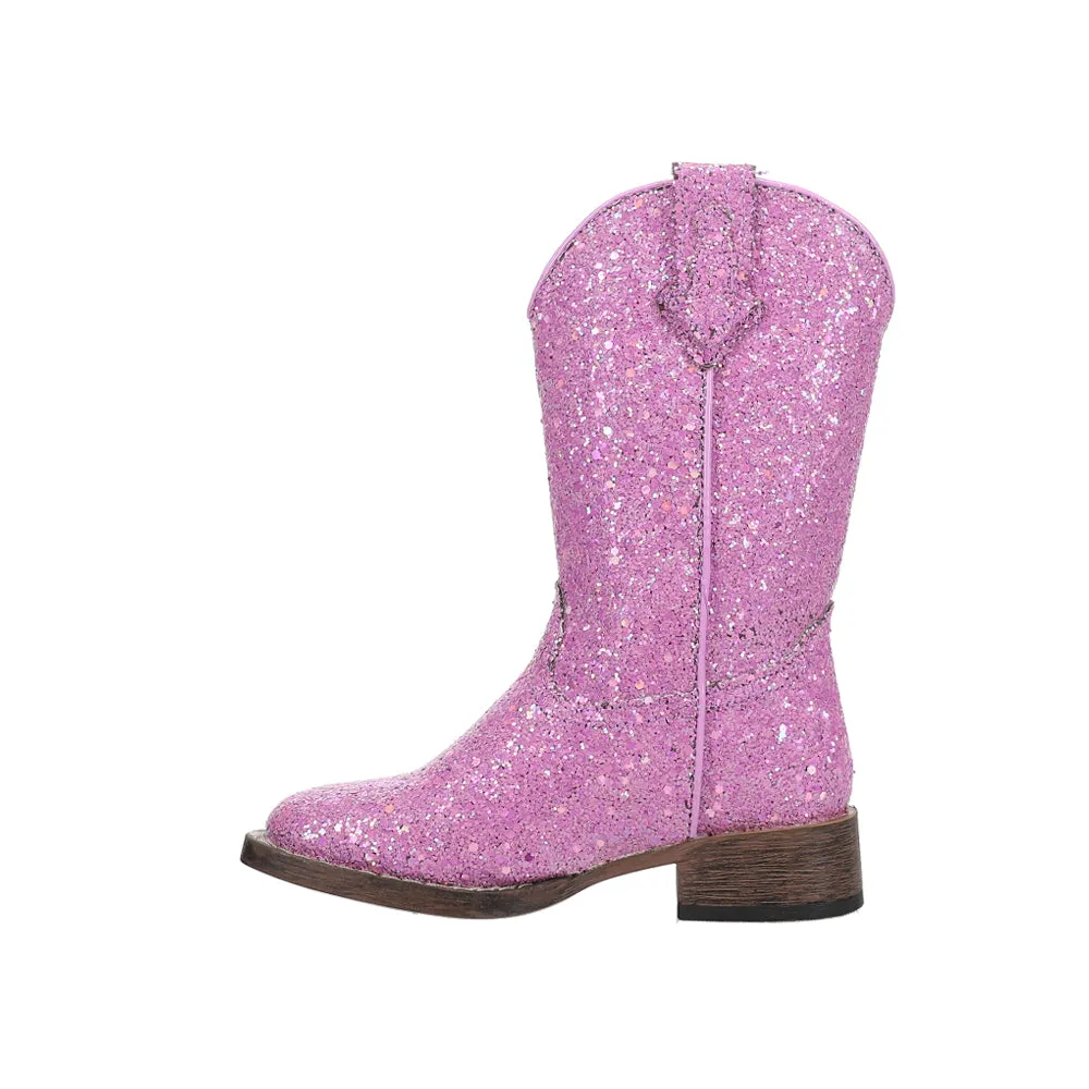 Glitter Galore Square Toe Cowboy Boots (Little Kid-Big Kid)