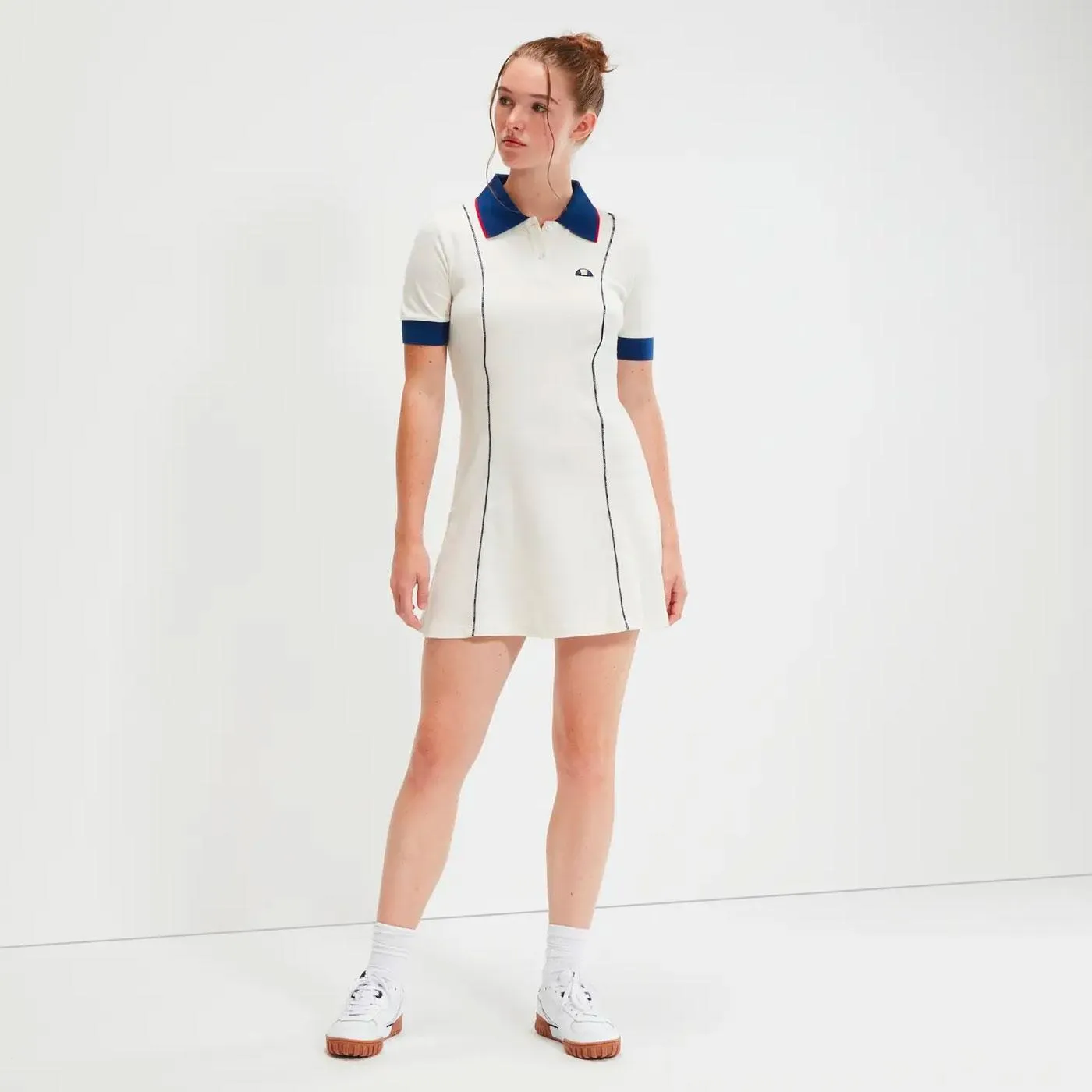 Glover Ellesse Women's Retro Tennis Dress (White)