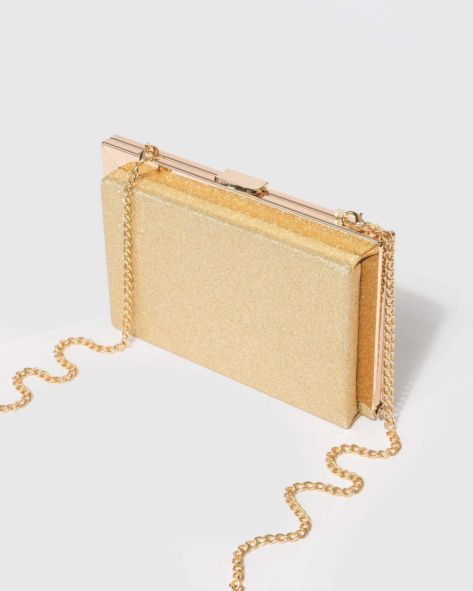 Gold Aisha Clutch Bag